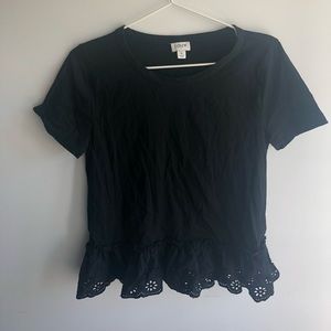J Crew Black Top!